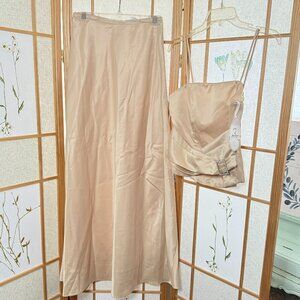 Vintage NWT Rebecca Bridal & Fashion 2 pc Satin sz Small